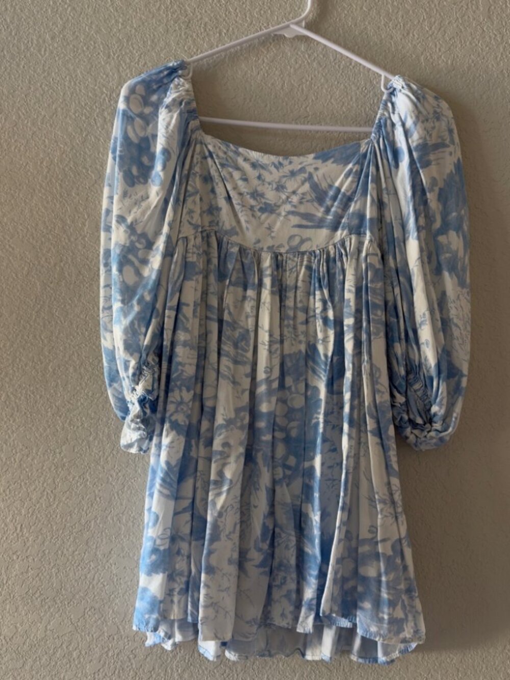Rosedress Blue & White Toile Print Mini Dress